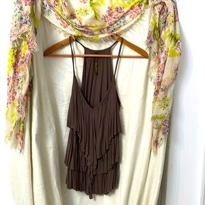 Three tier brown tank from piacere di piu